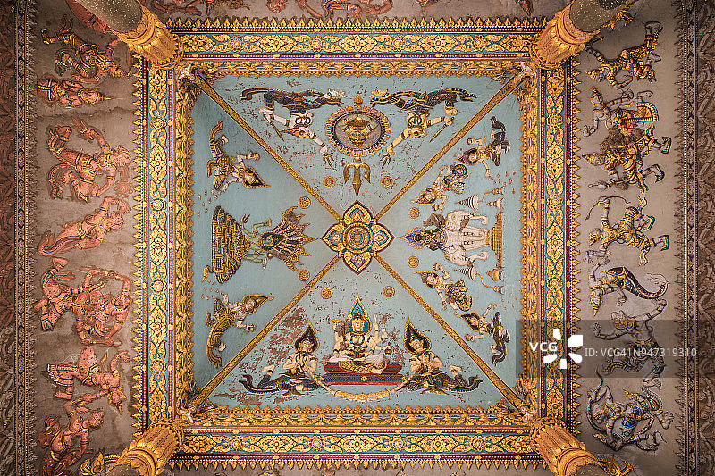 万象凯旋门的内部装饰图片素材