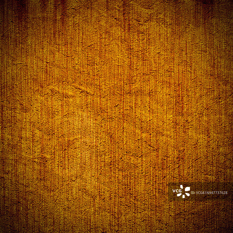 旧的，垃圾背景石膏纹理在橙色。黑暗的边缘图片素材