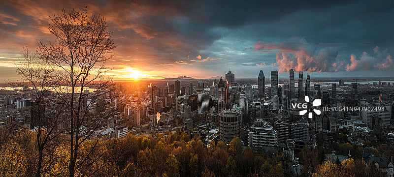 蒙特利尔全景图片素材