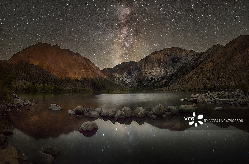 康维克湖的星空图片素材