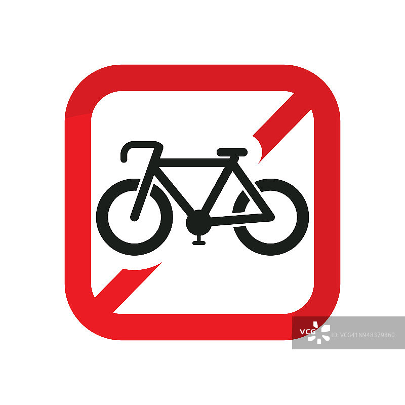 禁止自行车停放图片素材