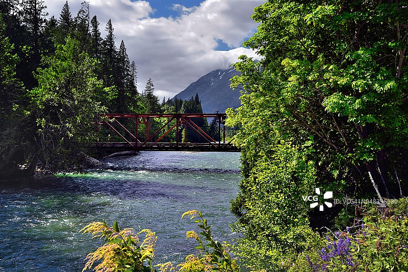 斯特赫金河上的桥梁图片素材