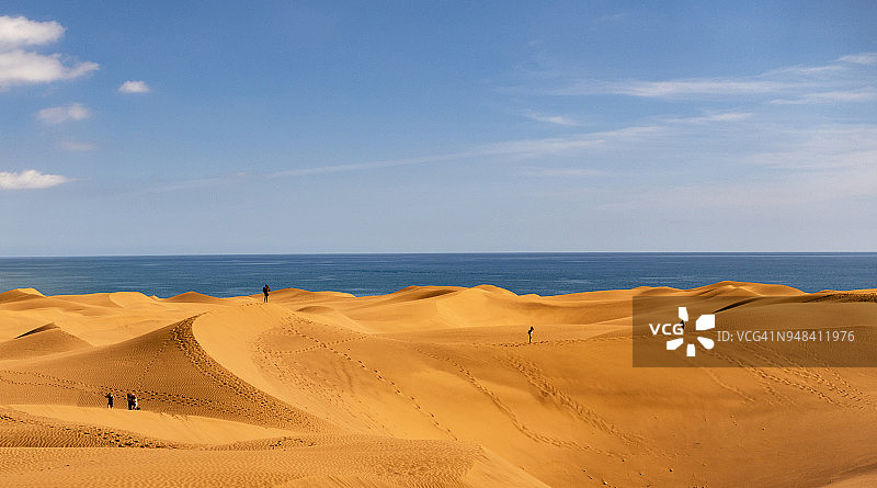 西班牙加那利群岛马斯帕洛马斯沙丘图片素材