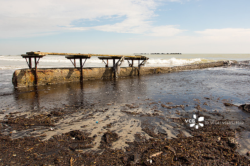 纳齐奥尼海滩黎明图片素材