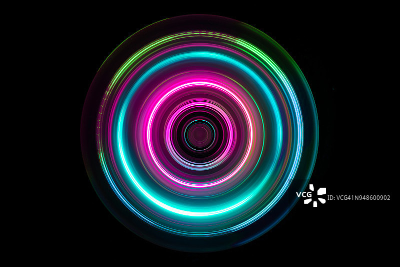 彩色光迹漩涡图片素材