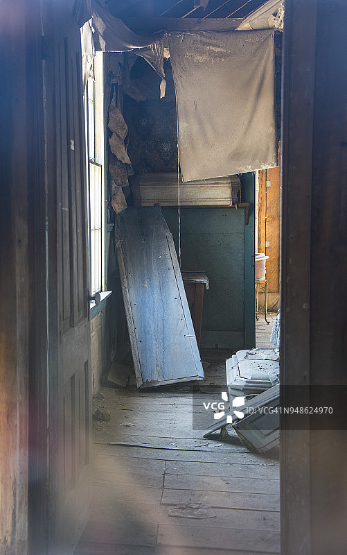 博迪鬼镇的老太平间图片素材