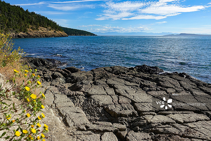 从阿纳科特斯眺望圣胡安群岛图片素材