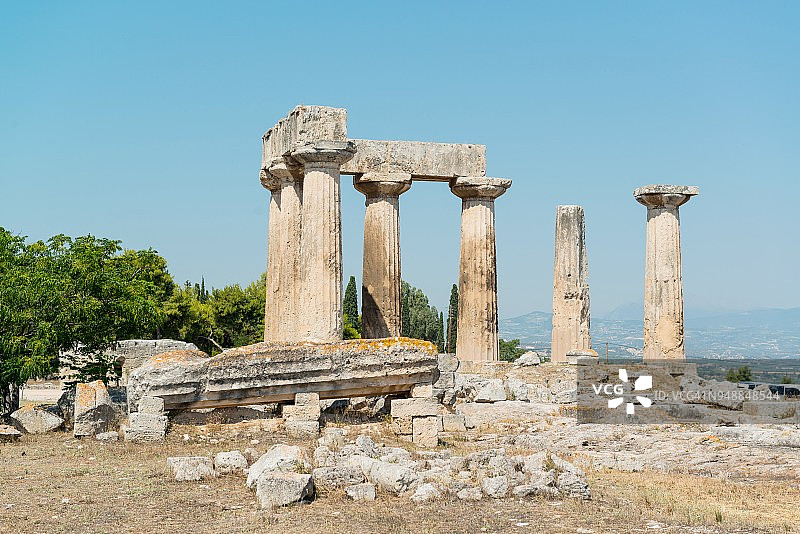 希腊科林斯阿波罗神庙图片素材