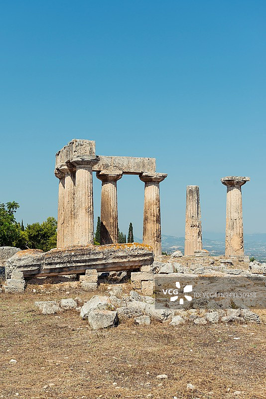 希腊科林斯阿波罗神庙图片素材