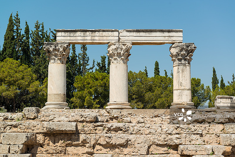希腊科林斯古遗址图片素材