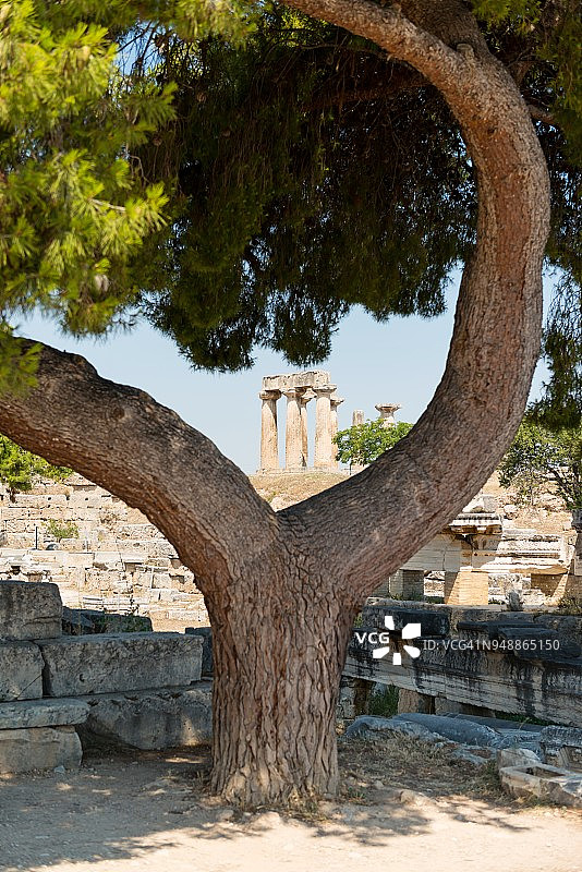 希腊科林斯阿波罗神庙图片素材