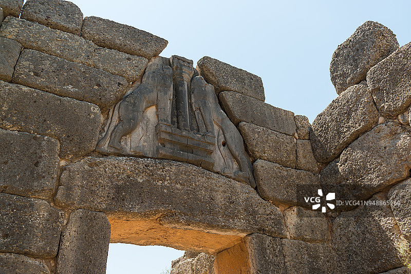 迈锡尼的狮子门图片素材