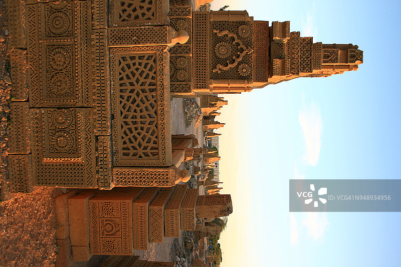 巴基斯坦卡拉奇的乔昆迪墓群图片素材