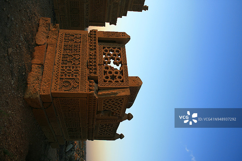 巴基斯坦卡拉奇的乔昆迪墓群图片素材