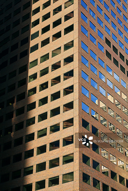 费城商业区办公楼的建筑细节图片素材