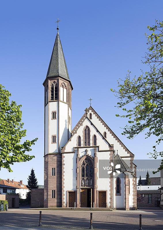 德国下萨克森州巴特皮尔蒙特圣格奥尔格天主教堂图片素材