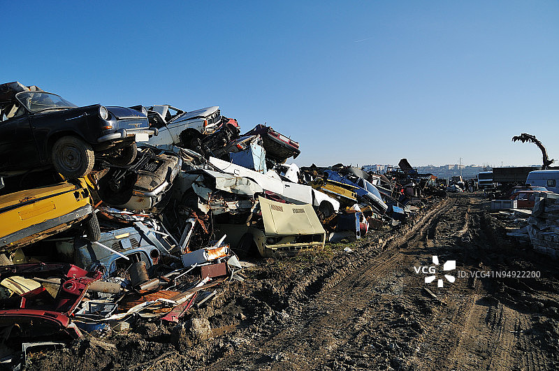 废品堆场图片素材
