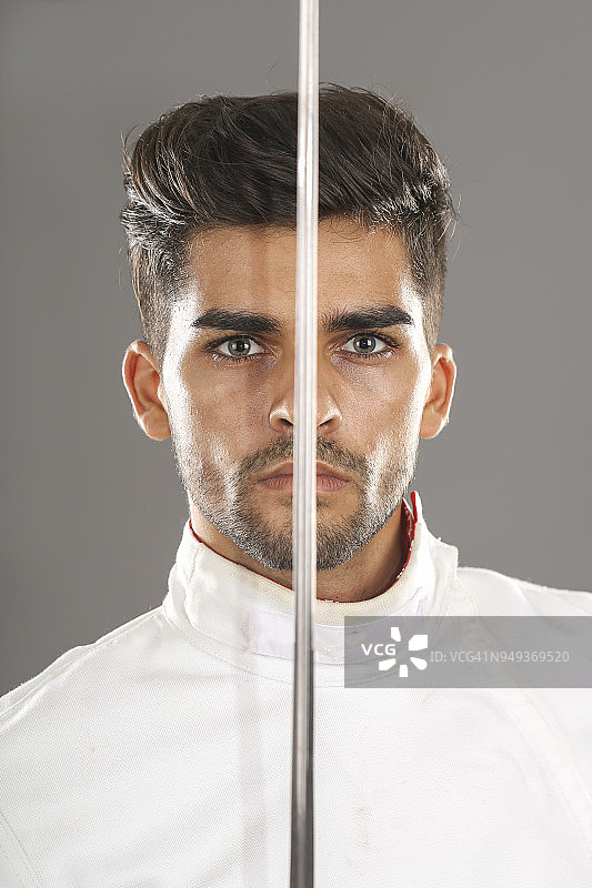 男性击剑运动员图片素材