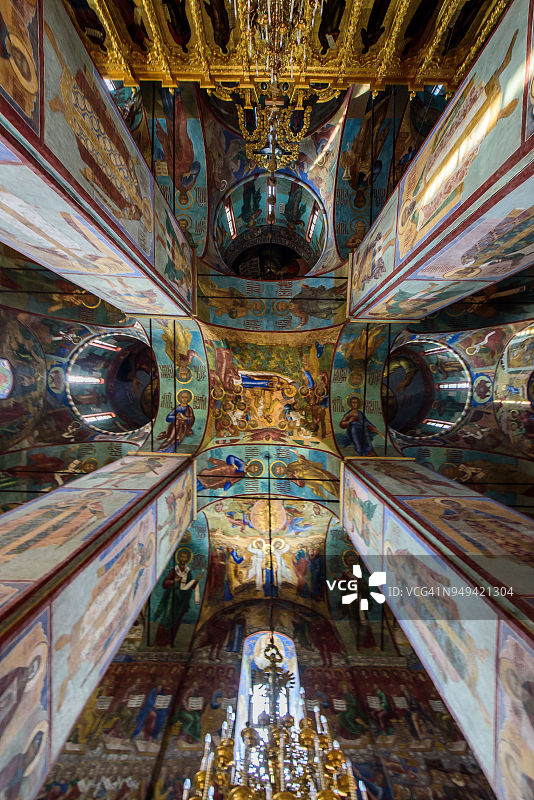 俄罗斯谢尔吉耶夫镇三圣大教堂图片素材