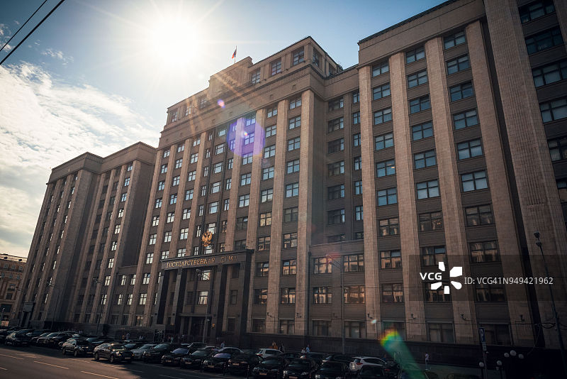 俄罗斯国家杜马，莫斯科图片素材