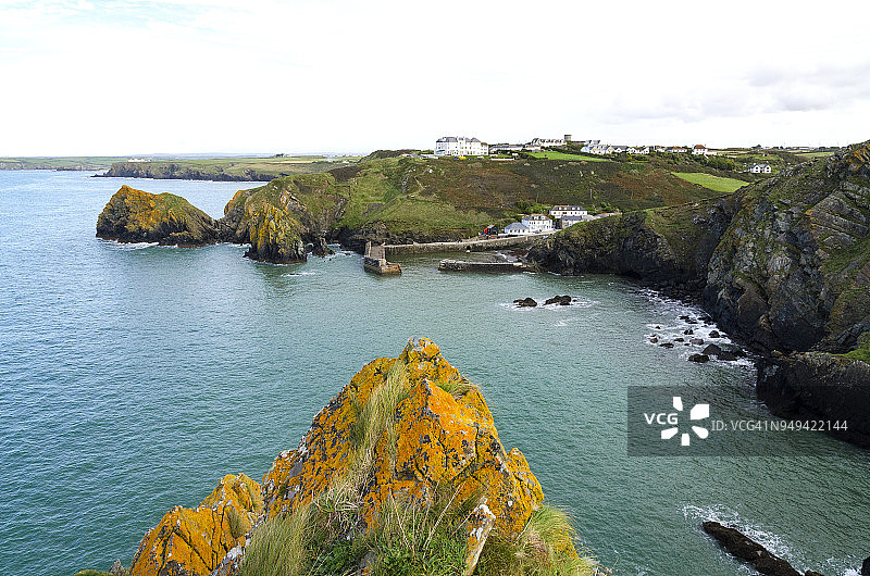 英国康沃尔蜥蜴半岛的马利恩湾图片素材