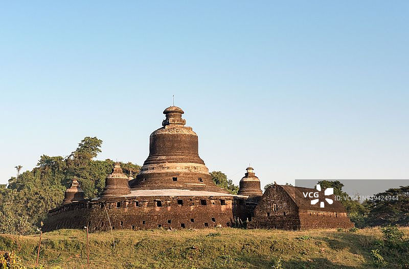 谬杭乌的杜康坦佛塔，缅甸图片素材