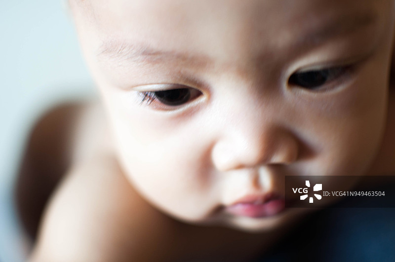 婴儿的自然肖像图片素材