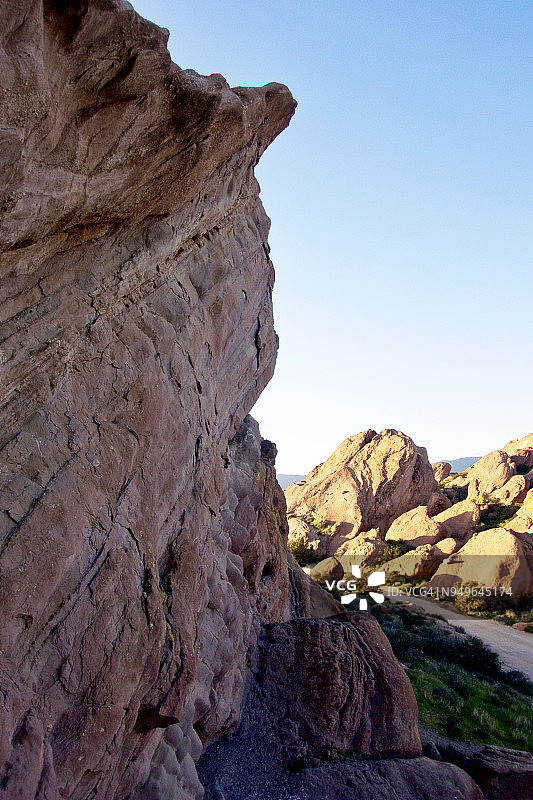 瓦斯奎兹巨岩的黄昏图片素材