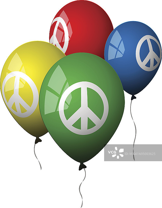 和平符号 - 气球图片素材