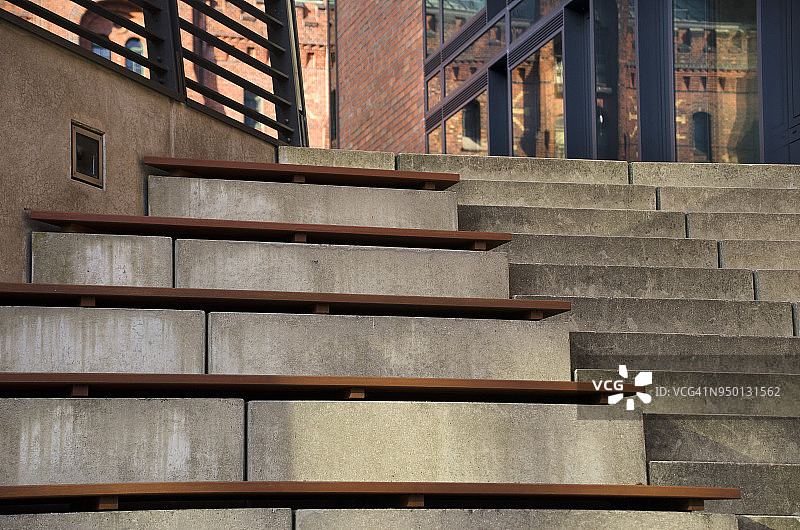 德国汉堡的阶梯图片素材