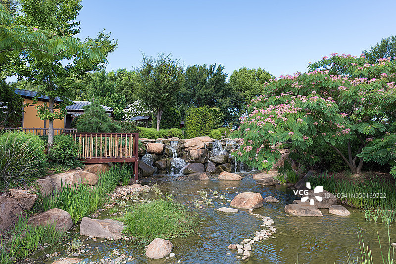 澳大利亚达博市昭和园日式花园图片素材