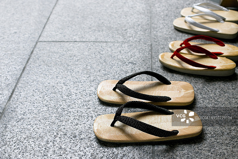 日式传统草履鞋图片素材
