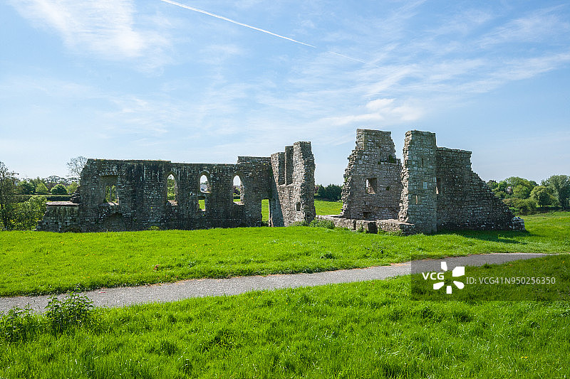 爱尔兰米斯郡的特里姆城堡图片素材