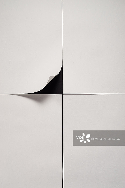 纸张页面角剥落图片素材