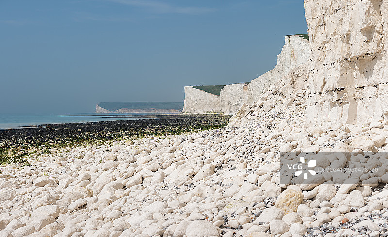 七姐妹崖的落石图片素材