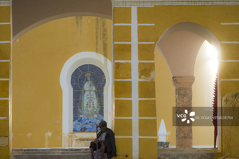 墨西哥尤卡坦伊萨马尔镇风光图片素材