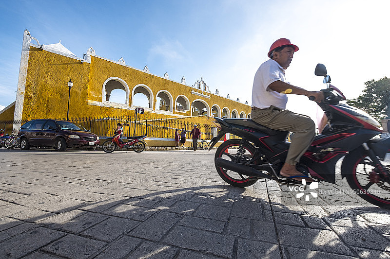墨西哥尤卡坦伊萨马尔镇风光图片素材