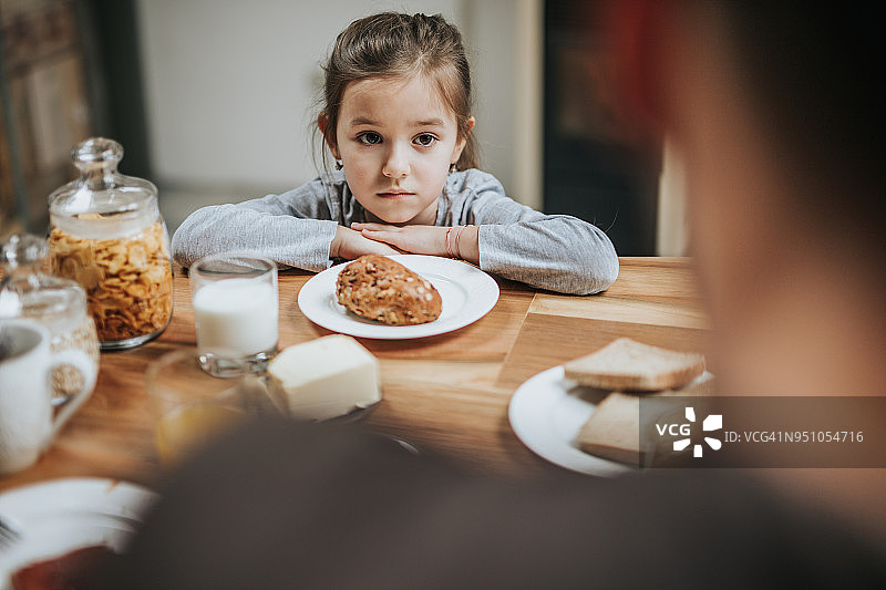 我不喜欢这个当早餐！图片素材