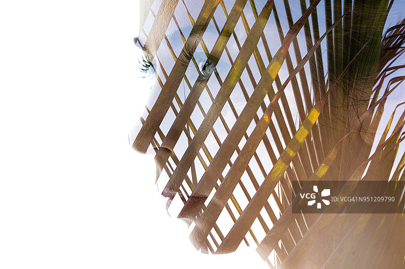 双重曝光人像图片素材