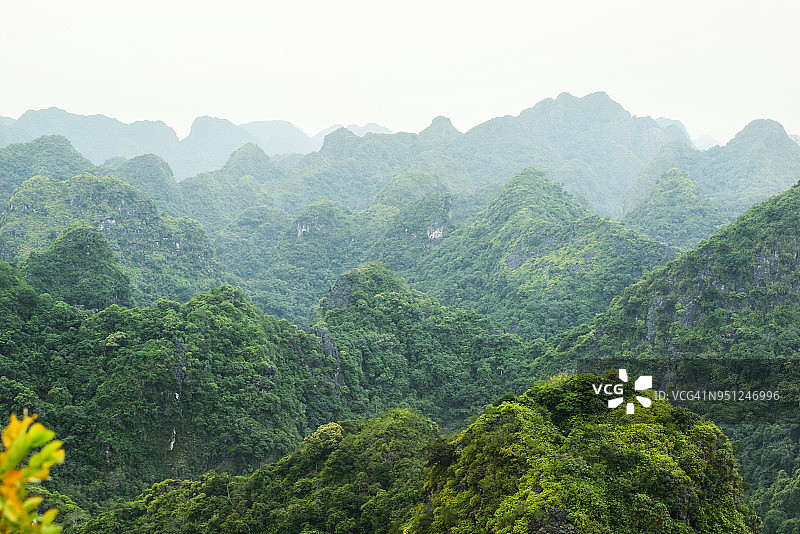 越南北部吉婆岛的丛林观景点图片素材