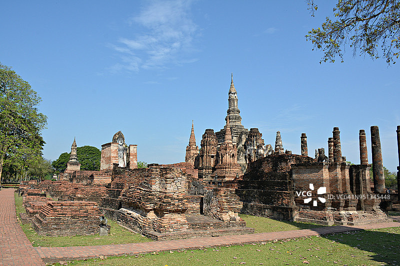 素可泰历史公园玛哈泰寺图片素材