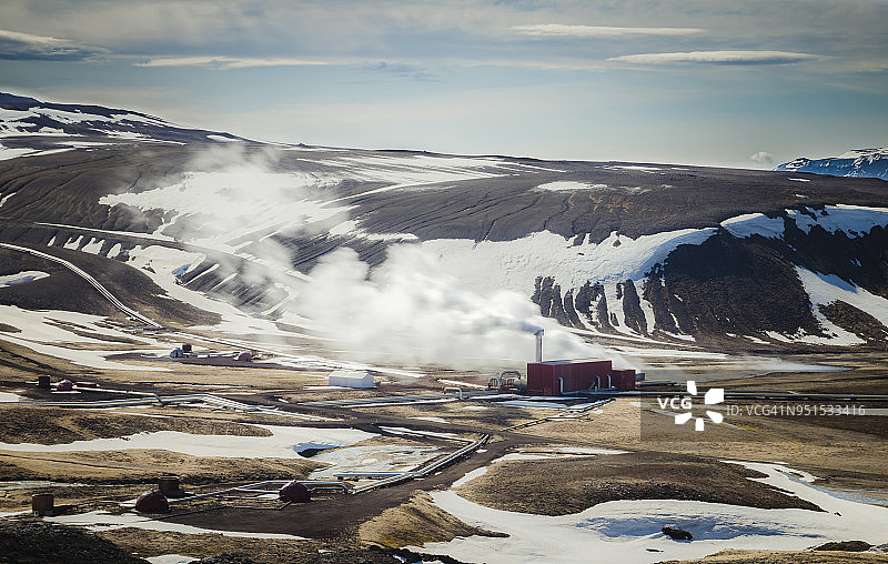 冰岛米湖：Bjarnarflag地热发电站图片素材