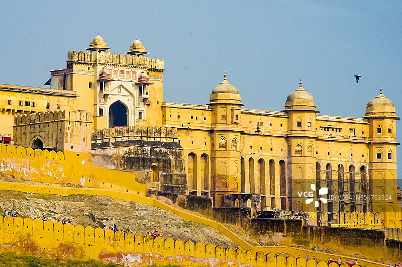 印度斋浦尔琥珀堡图片素材