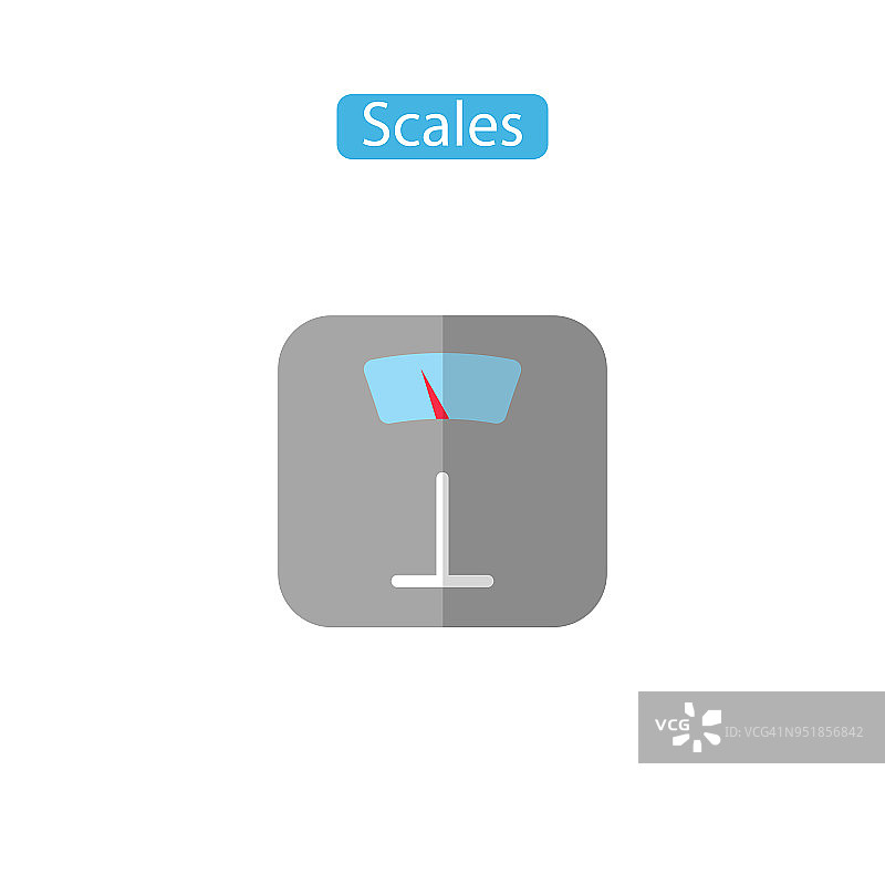 天平扁平图标图片素材