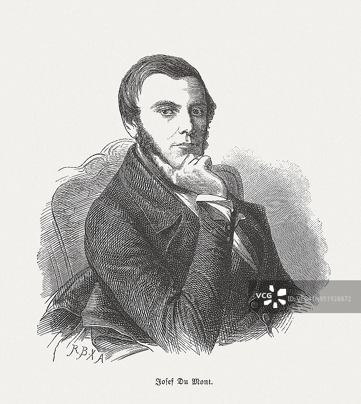 约瑟夫·杜蒙（德国出版商，1811-1861），1888年出版的木刻版画图片素材