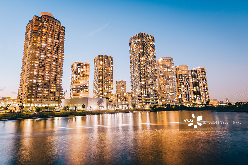 东京湾区豪华公寓图片素材