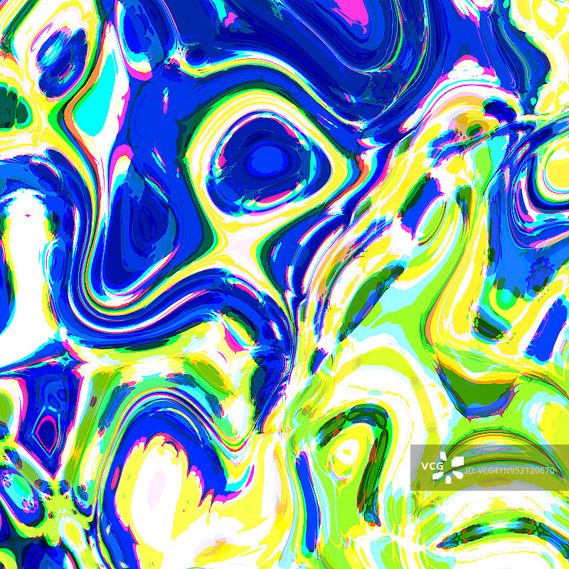 具有抽象绘制波浪的创意Ebru背景图片素材