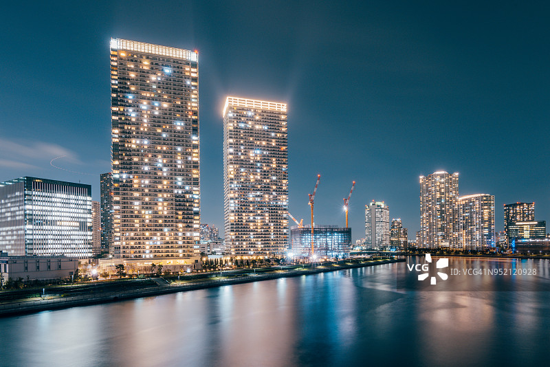 东京湾夜景图片素材