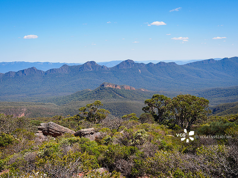 澳大利亚维多利亚州威廉山格兰屏山脉景色图片素材