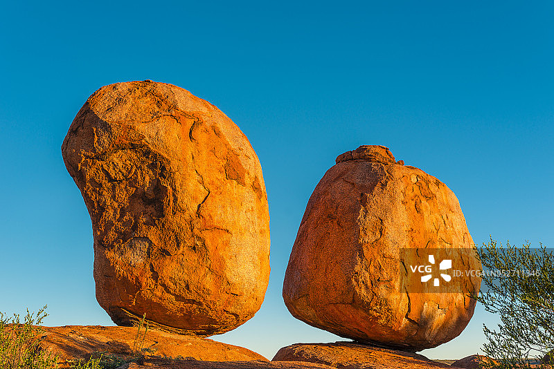 澳大利亚北领地卡尔卢卡尔卢或魔鬼大理石保护区图片素材